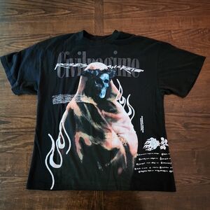 Civil Regime "Roses From Concrete" Graphic Tee - Black (Size L)